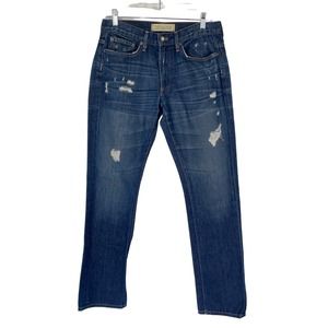 DeGaine Boyfriend Whiskering Distressed Women's Jeans 27